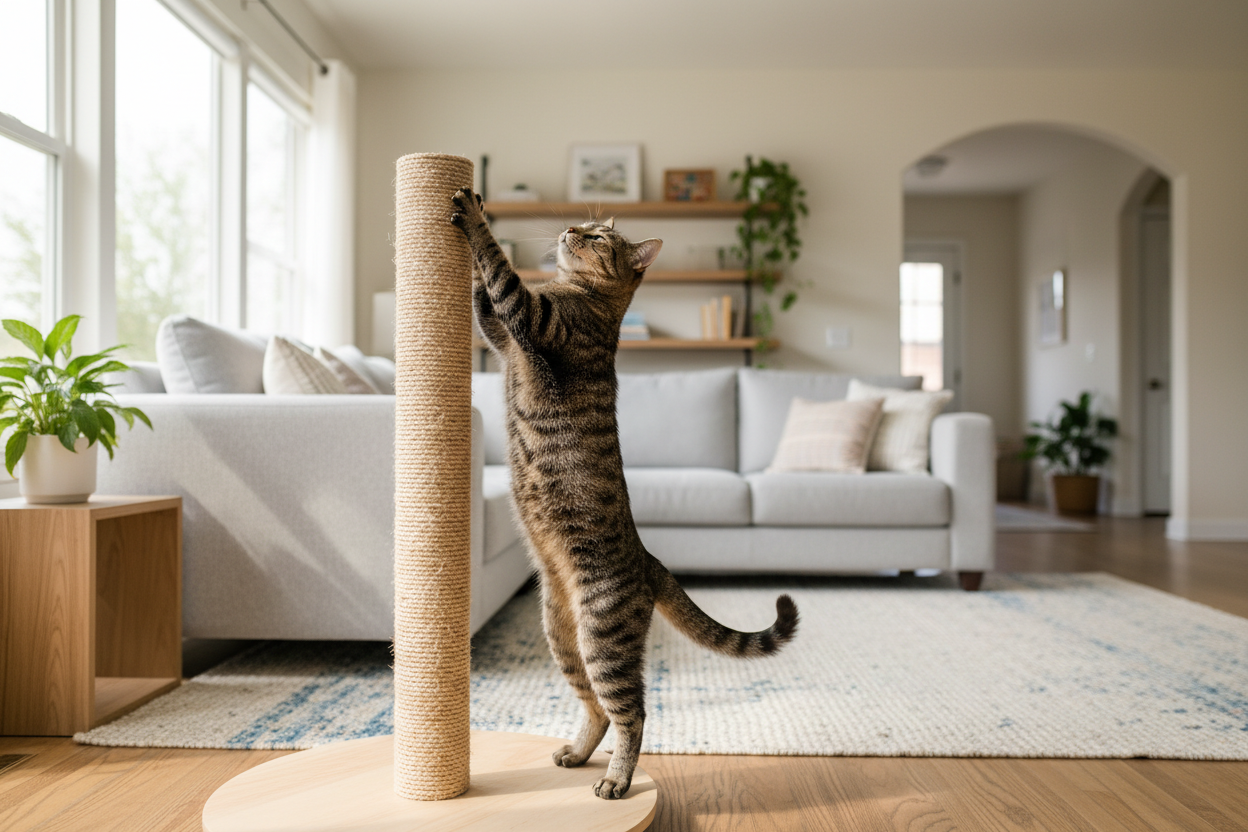 Come Scegliere il Tiragraffi Perfetto per il Tuo Gatto