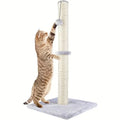 Tiragraffi per Gatti con Corda Sisal - Verticale Rivestito Peluche Design Moderno Stabile