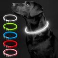 Luminous Dog Collar Light Charge Cat Necklace, Led Fashion Flashing DIY Glowing Safety Collar for Dogs Nighttime Pet Accessorie
