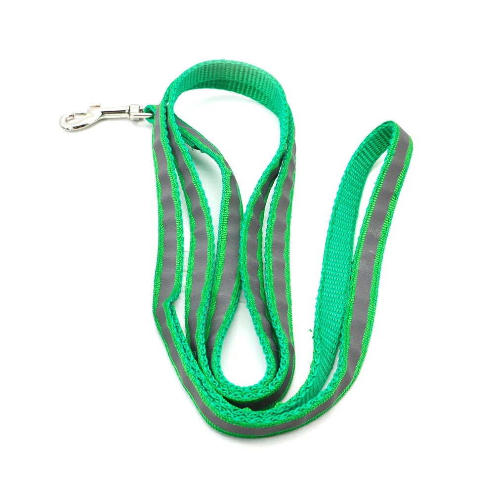 Reflective Dog Leash 1.2M for Puppy Cat Traction Rope Dog Collar Harness Durable Walking Pet Supplies Anti-lost