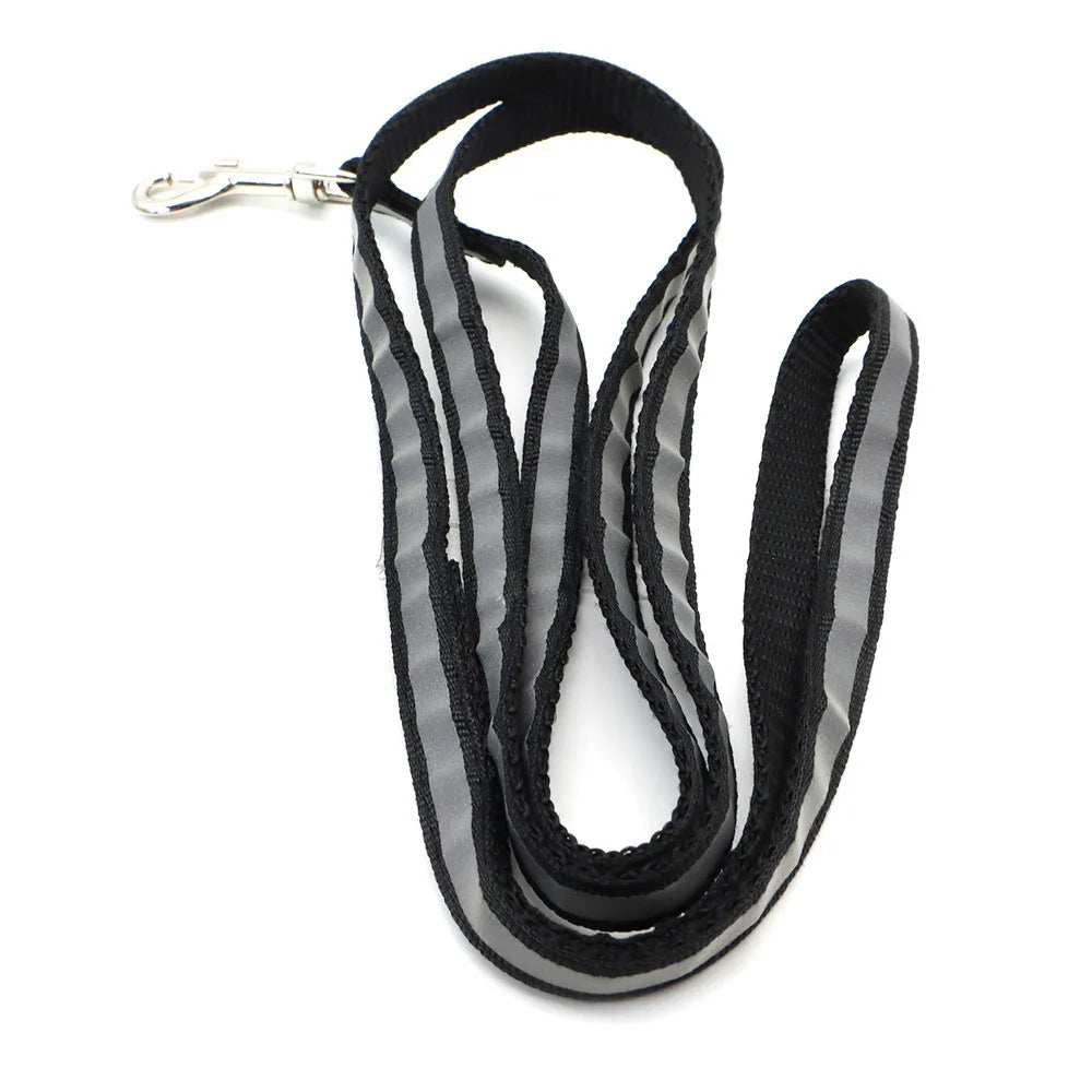 Reflective Dog Leash 1.2M for Puppy Cat Traction Rope Dog Collar Harness Durable Walking Pet Supplies Anti-lost