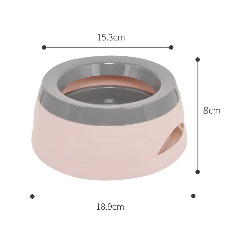 Outdoor Travel Pet Water Bowl Car Anti Slip Anti Splash Floating Water Dispenser Leakproof No Wet Mouth Portable Drinking Bowl