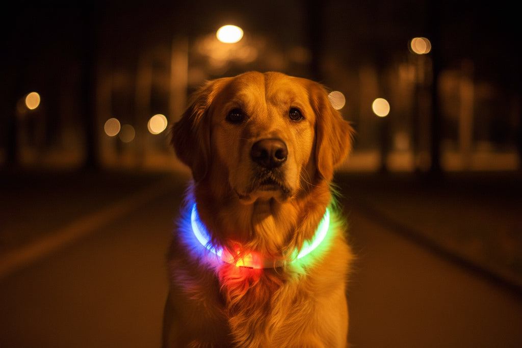 Led Dog COLLAR USB Rechargeable Glowing Collar Night Visibility Reflective Waterproof Adjustable Strap For Dogs Small Medium Lar