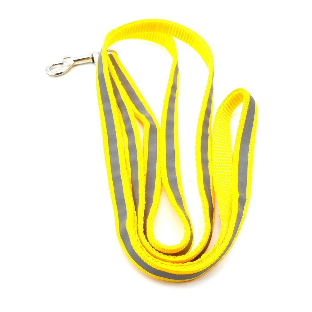 Reflective Dog Leash 1.2M for Puppy Cat Traction Rope Dog Collar Harness Durable Walking Pet Supplies Anti-lost