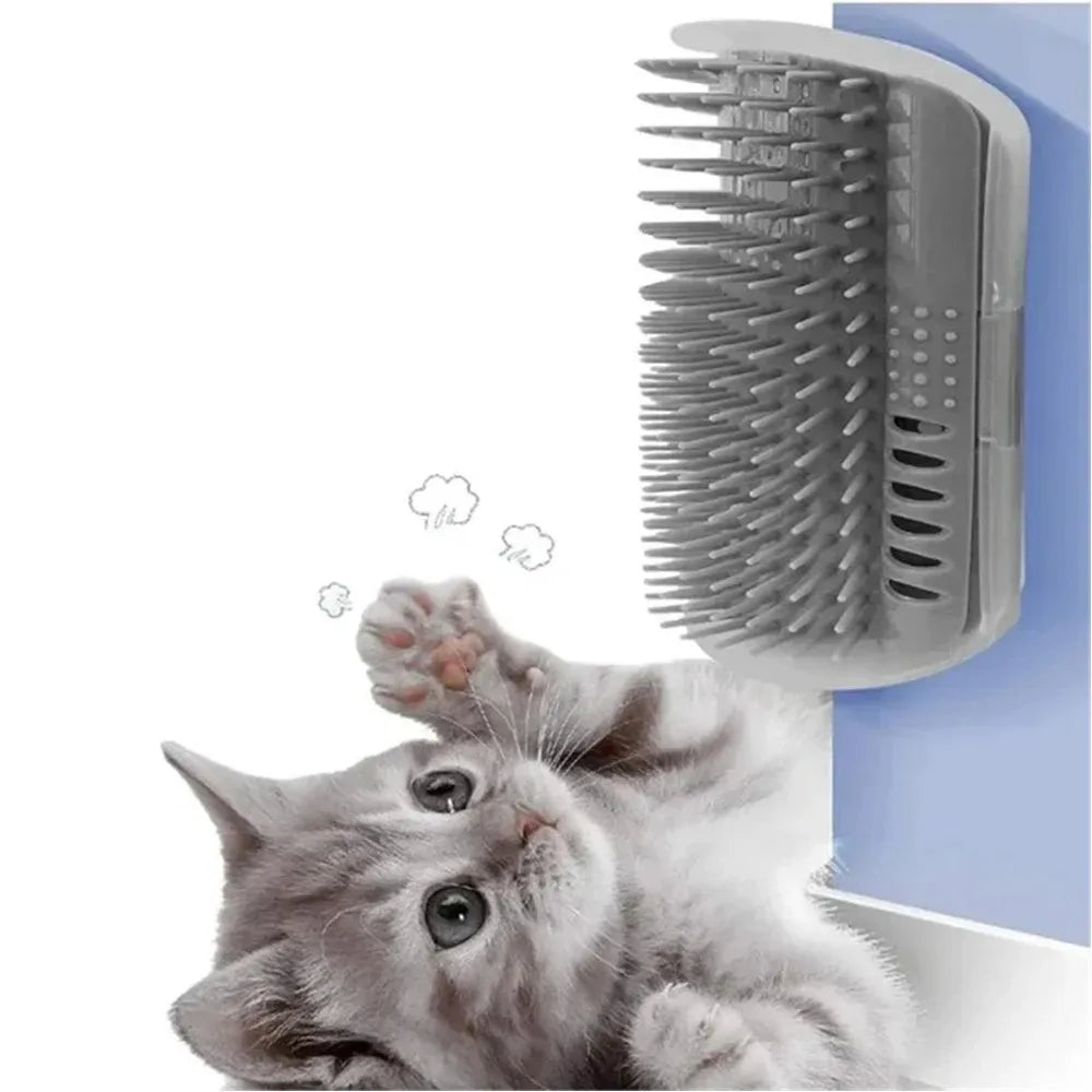 Tiragraffi Massaggiatore per Gatti - Spazzola Rimuovi Peli Grooming Cura