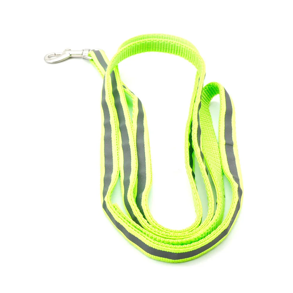 Reflective Dog Leash 1.2M for Puppy Cat Traction Rope Dog Collar Harness Durable Walking Pet Supplies Anti-lost