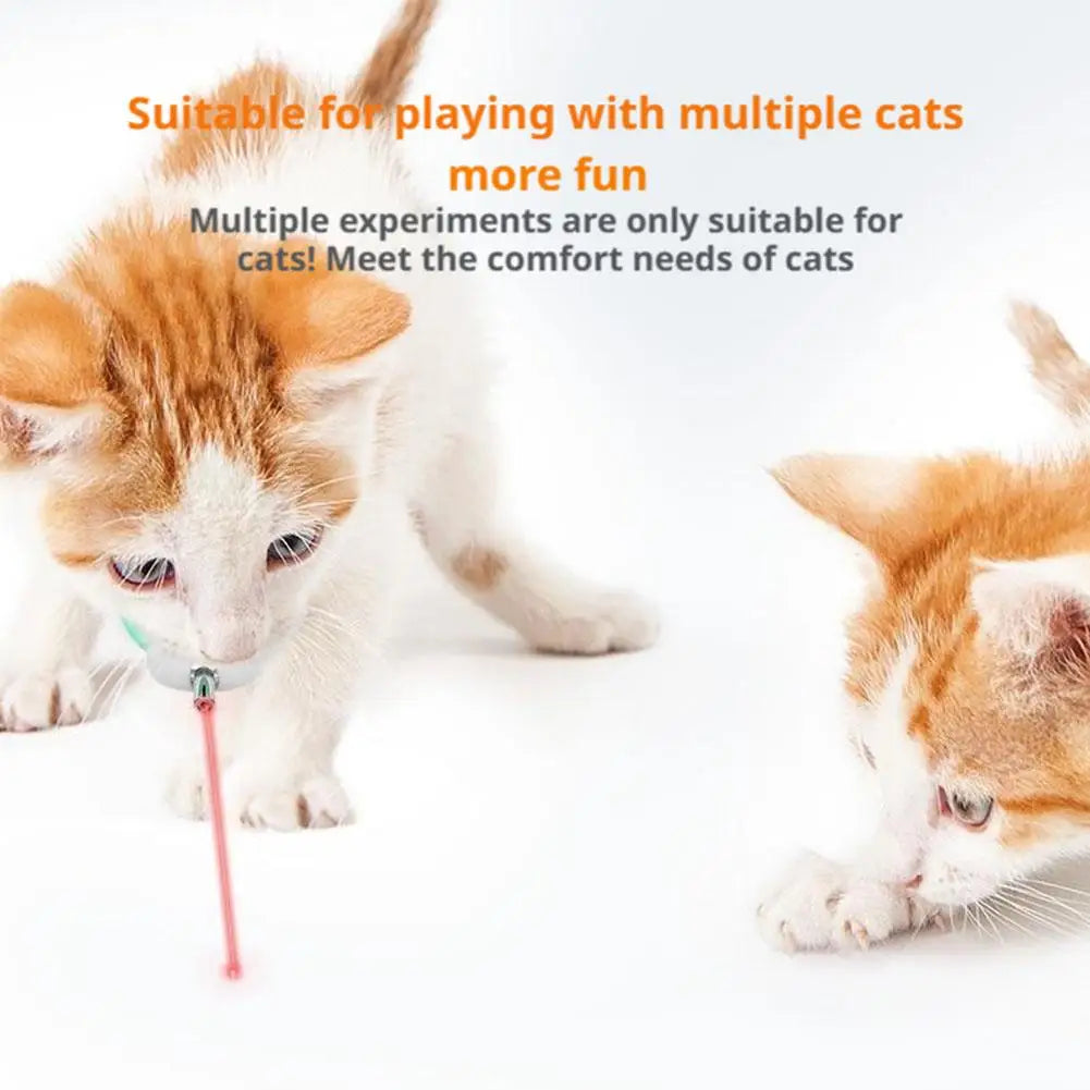 Wearable Automatic Cat Laser Toys Pet Light Collar With LED Lights Rechargeable Toy With LED Light Pet Interactive Exercise Toys