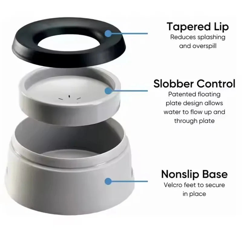 Outdoor Travel Pet Water Bowl Car Anti Slip Anti Splash Floating Water Dispenser Leakproof No Wet Mouth Portable Drinking Bowl