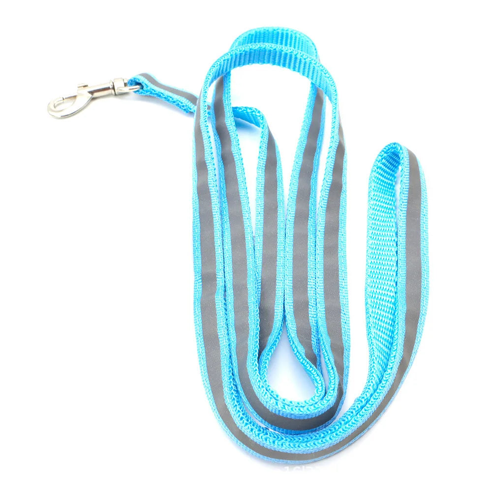 Reflective Dog Leash 1.2M for Puppy Cat Traction Rope Dog Collar Harness Durable Walking Pet Supplies Anti-lost