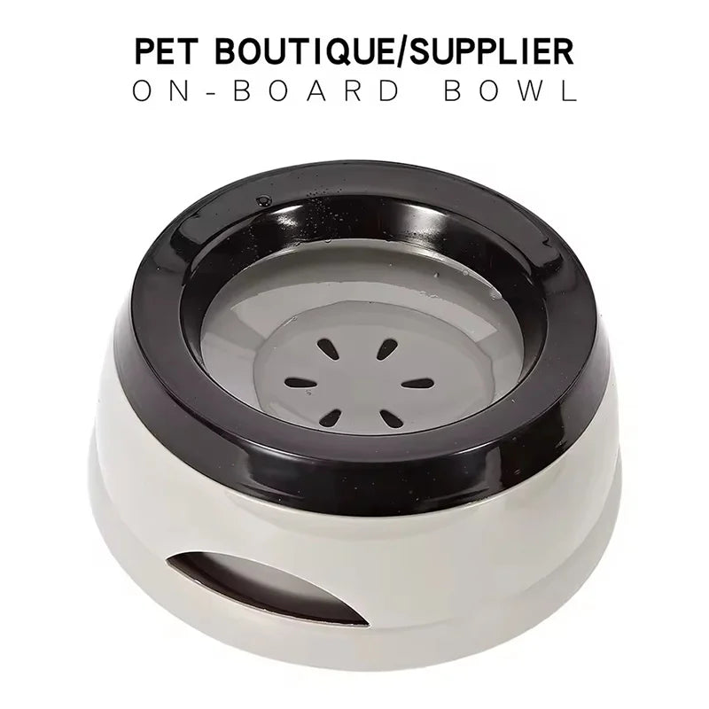 Outdoor Travel Pet Water Bowl Car Anti Slip Anti Splash Floating Water Dispenser Leakproof No Wet Mouth Portable Drinking Bowl
