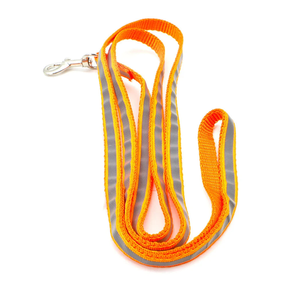 Reflective Dog Leash 1.2M for Puppy Cat Traction Rope Dog Collar Harness Durable Walking Pet Supplies Anti-lost