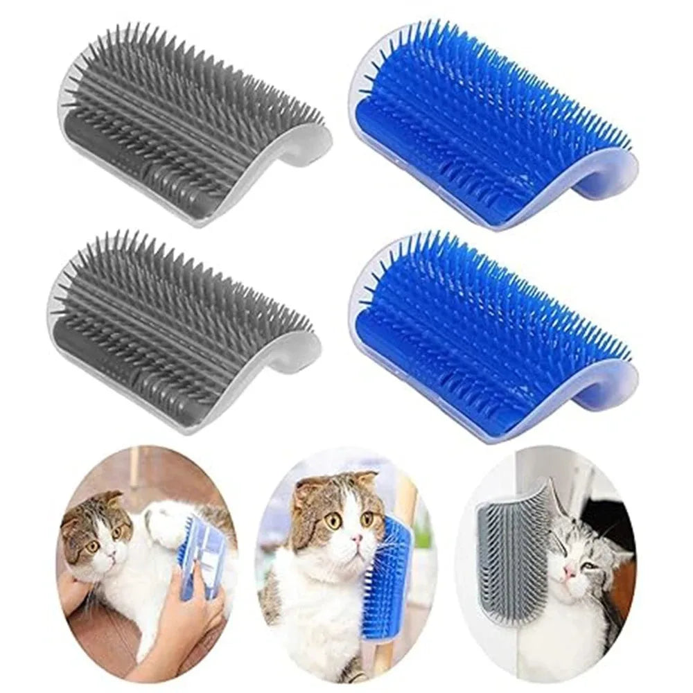 Tiragraffi Massaggiatore per Gatti - Spazzola Rimuovi Peli Grooming Cura